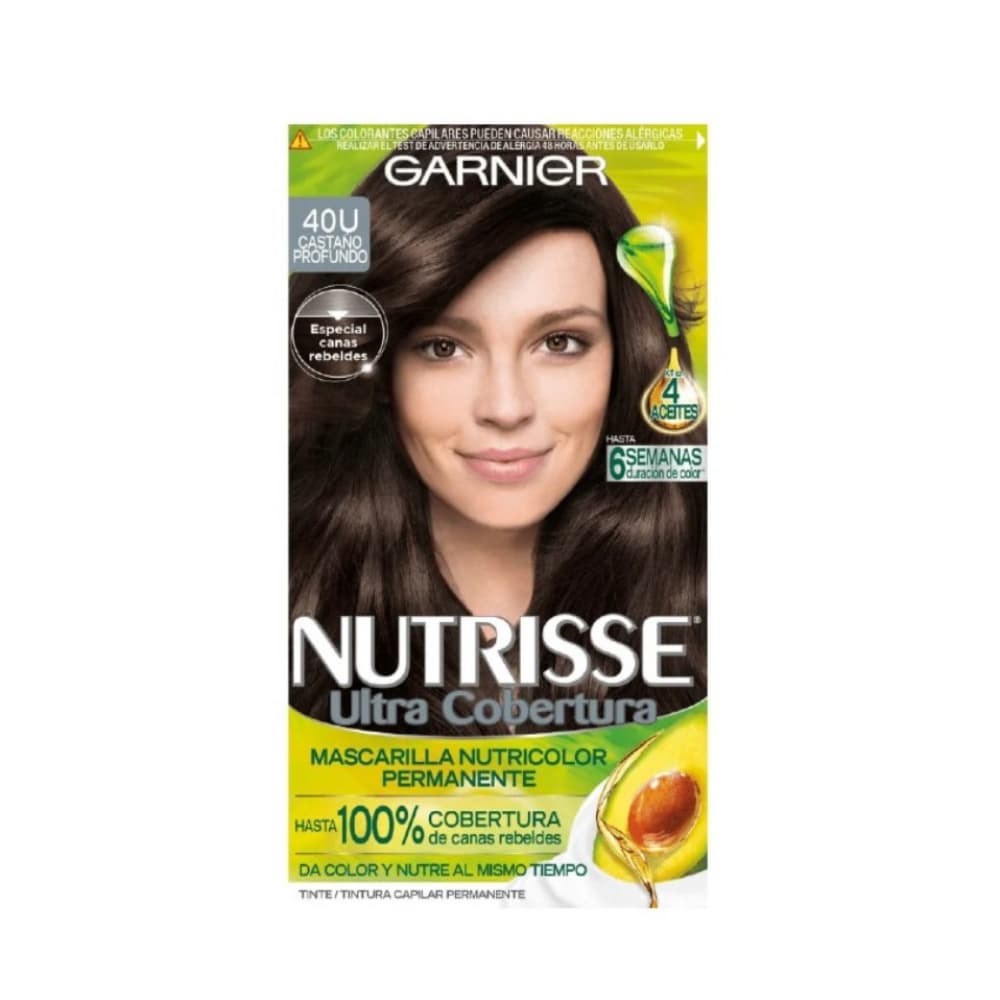 Tinte No.40U castaño profundo Nutrisse Garnier - Imagen 1