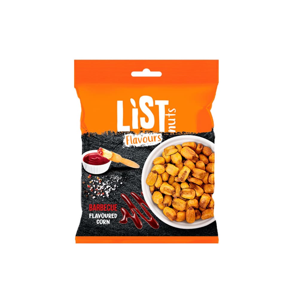 Maíz con sabor a barbacoa List Nuts (75 g / 2.65 oz) - Imagen 1