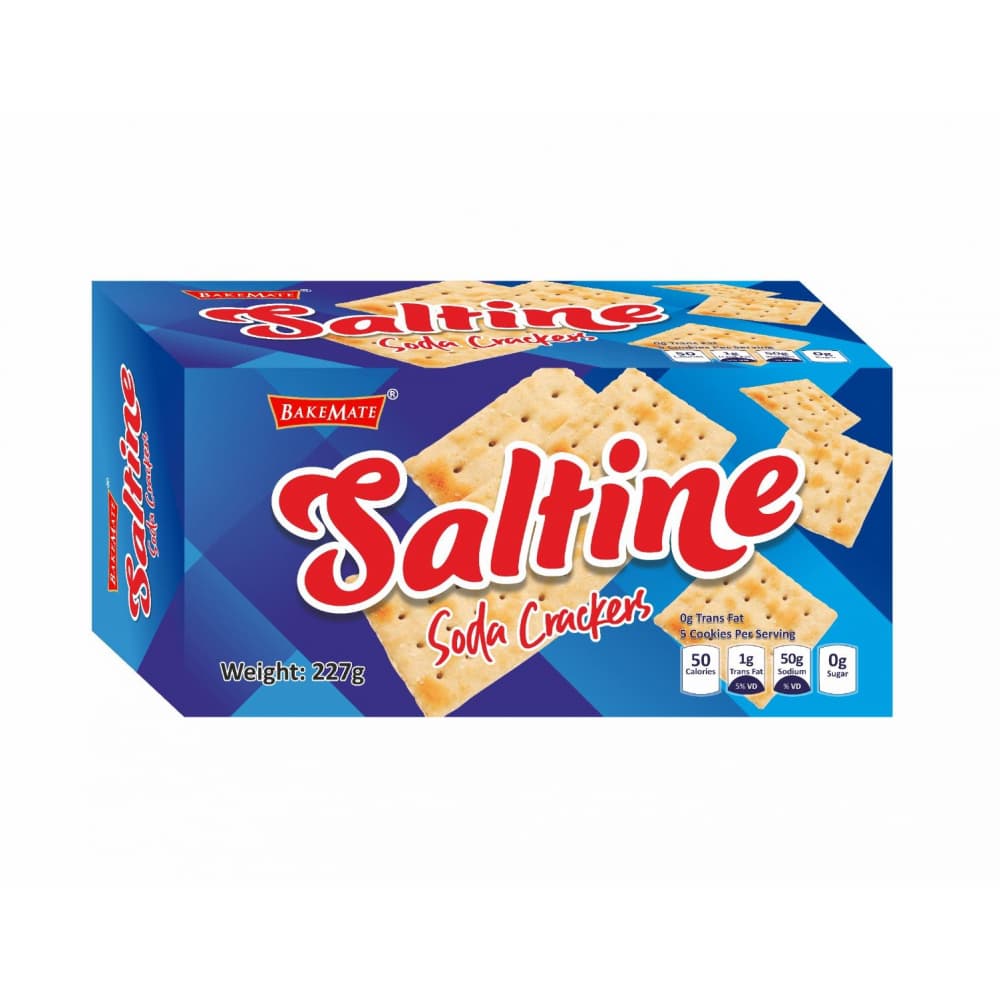 Galletas de soda Saltine Bakemate (227 g / 8 oz) - Imagen 1