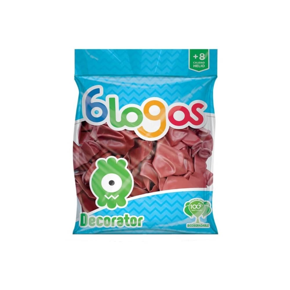 Paquete de globos rojo cereza Blogos Decorator (30 U) - Imagen 1