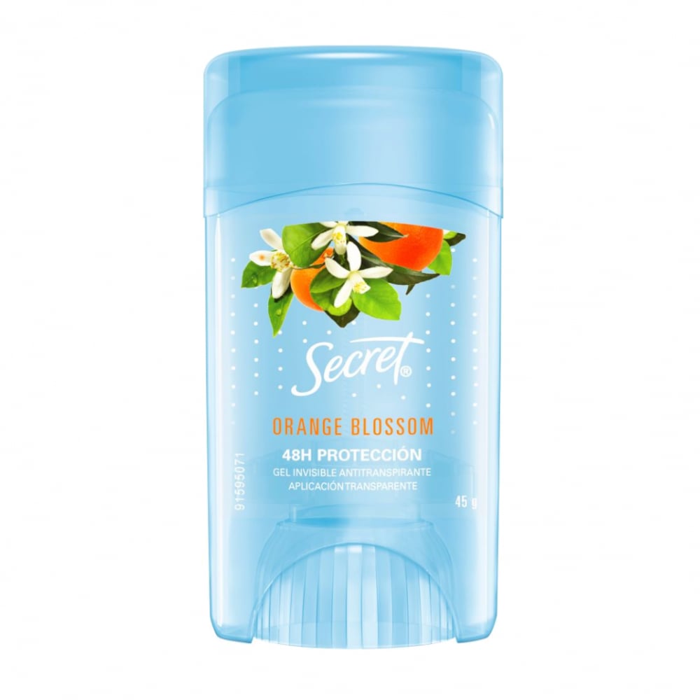 Desodorante de aplicación transparente Orange Blossom Secret (45 g / 1.58 oz) - Imagen 1