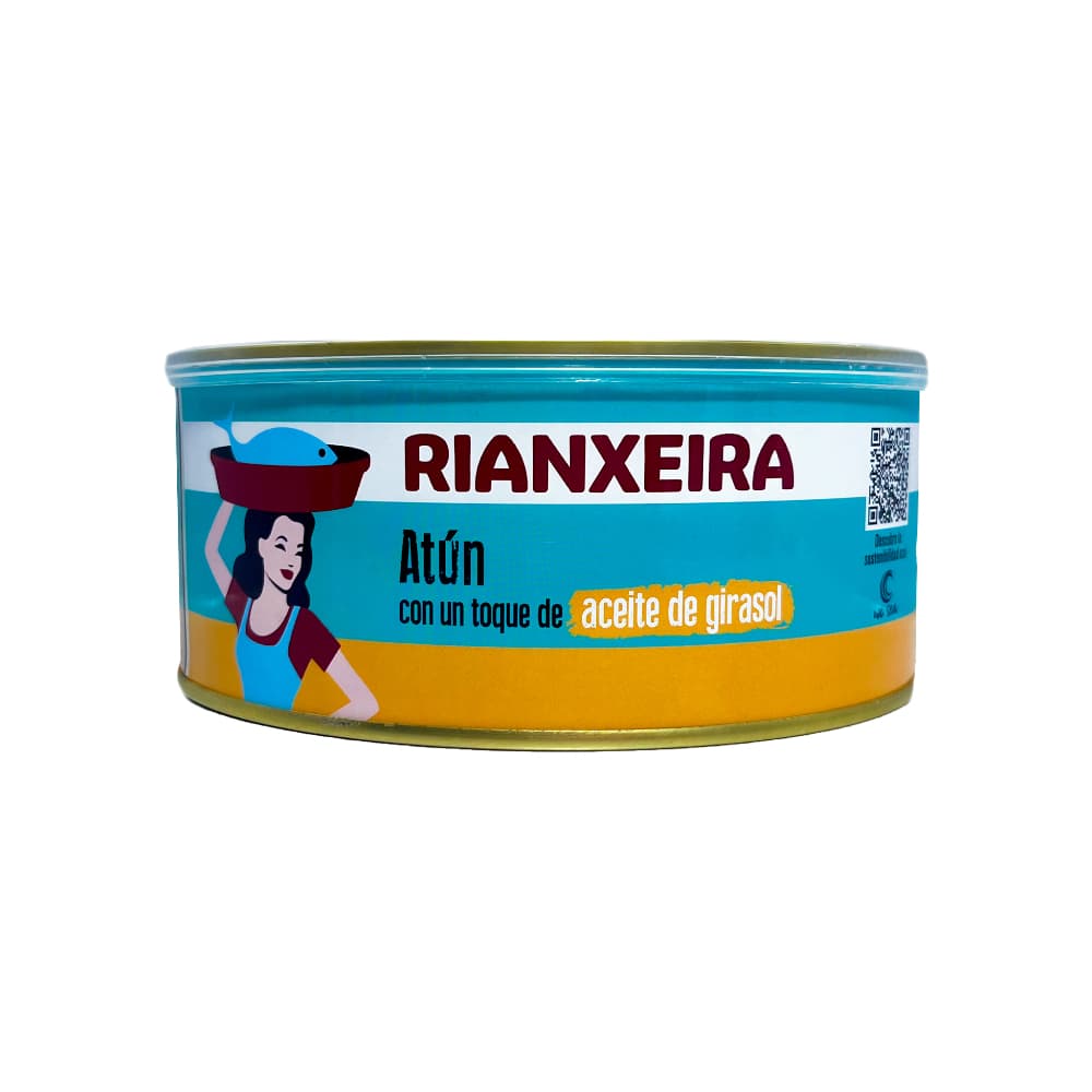 Atún en aceite de girasol Rianxeira (750 g / 1.65 lb) - Imagen 1