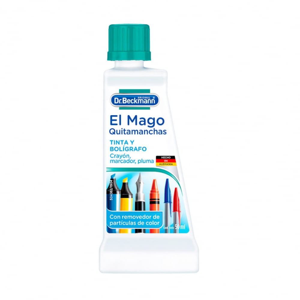 Quitamanchas de tinta y bolígrafo El Mago Dr. Beckmann (50 ml) - Imagen 1