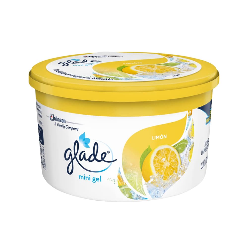 Aromatizante de ambiente mini gel con fragancia limón Glade (70 g / 2.46 oz) - Imagen 1