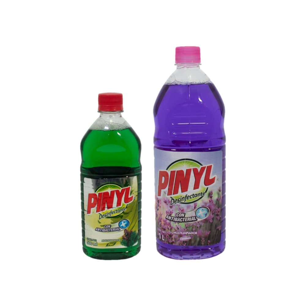 Desinfectante con antibacterial Pinyl (500 ml) + Desinfectante multilimpiador Pinyl (1 L) - Imagen 1
