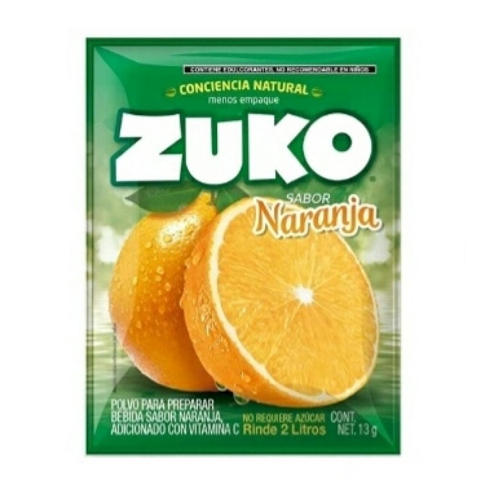 Refresco instantáneo sabor naranja Zuko (13 g) - Imagen 1