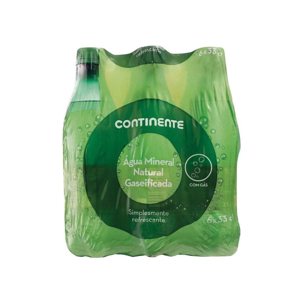 Agua con gas Continente (6 x 330 ml / 11.16 fl oz) - Imagen 1