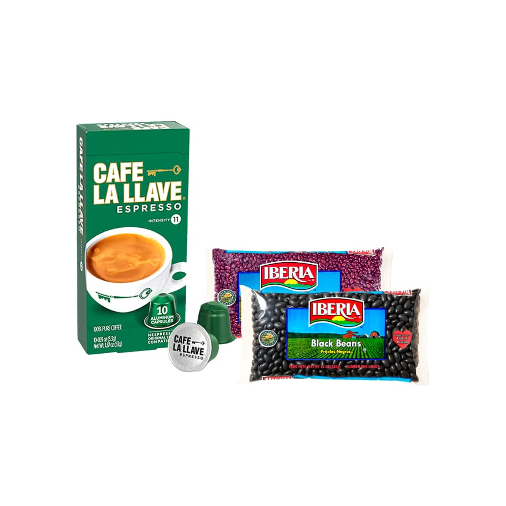 Combo de café en cápsula + frijoles negros + frijoles colorados cortos - Imagen 1