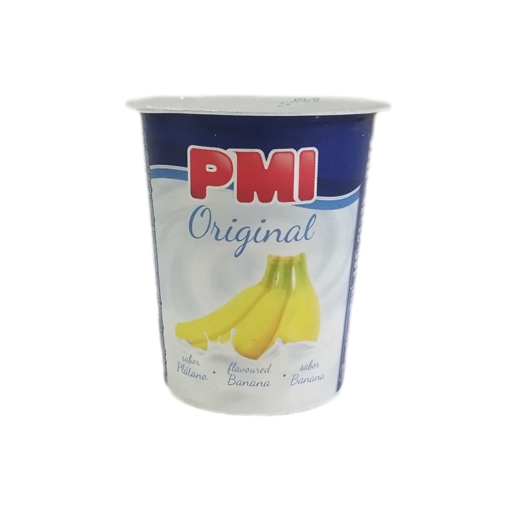 Yogurt sabor plátano Original PMI (120 g / 4.23 oz) - Imagen 1