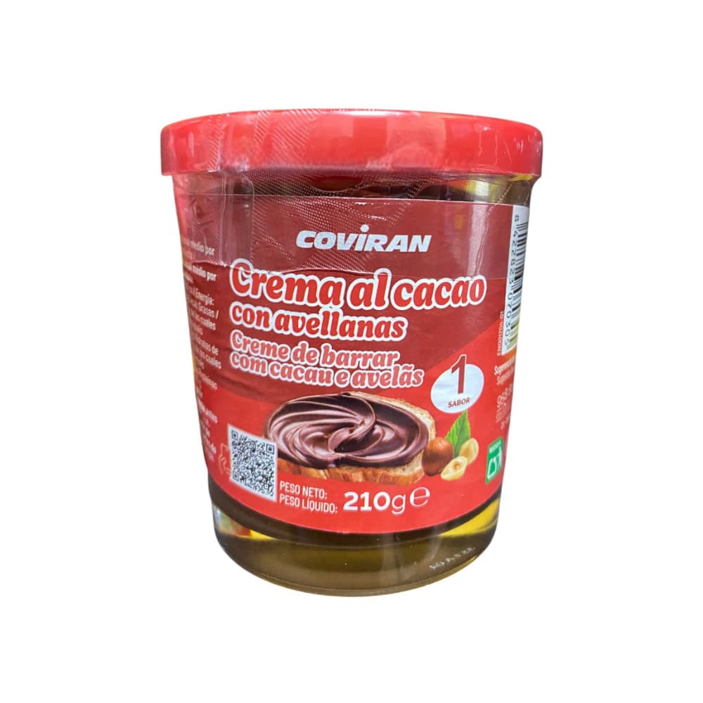 Crema de cacao y avellanas 1 sabor Covirán (210 g) - Imagen 1
