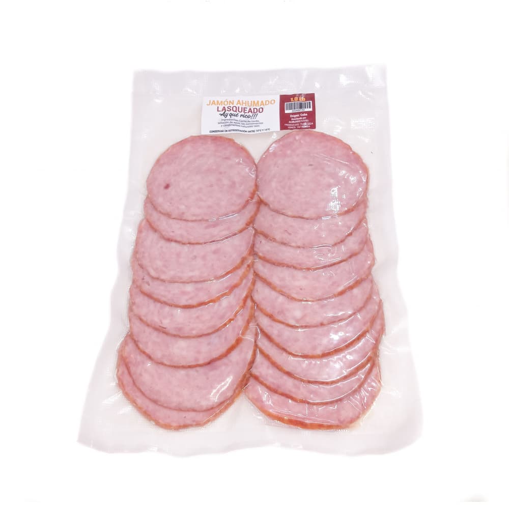 Jamón ahumado lasqueado Ay qué rico (454 g / 1.0 lb) - Imagen 1