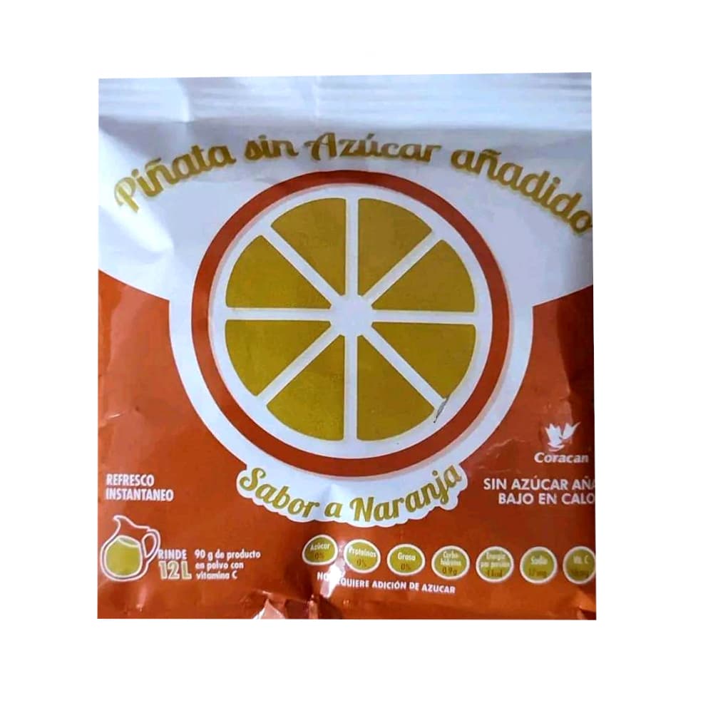Refresco instantáneo sabor a naranja Coracan (90 g / 3.17 oz) - Imagen 1
