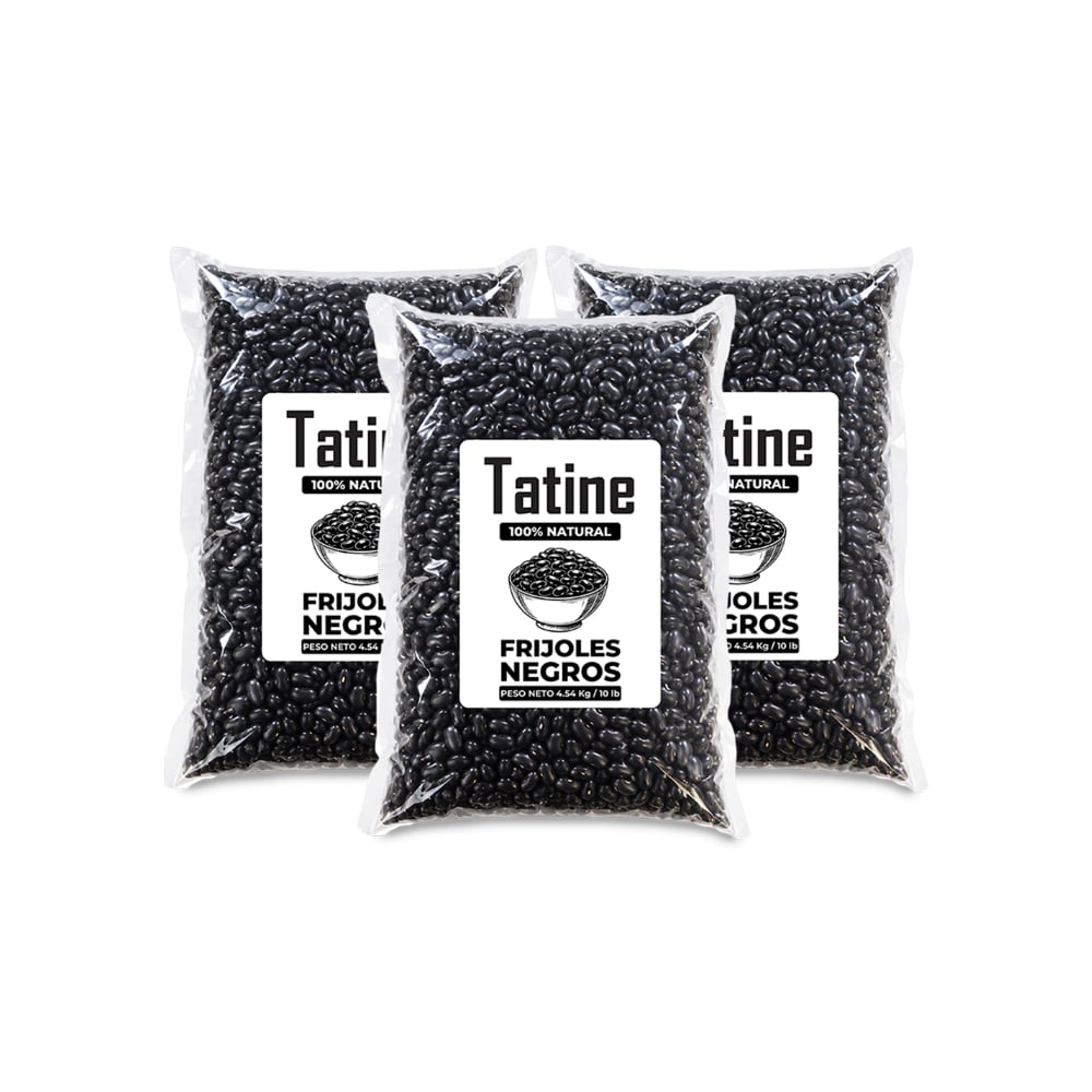 Frijoles negros Tatine (3 x 4.54 kg / 10 lb) - Imagen 1