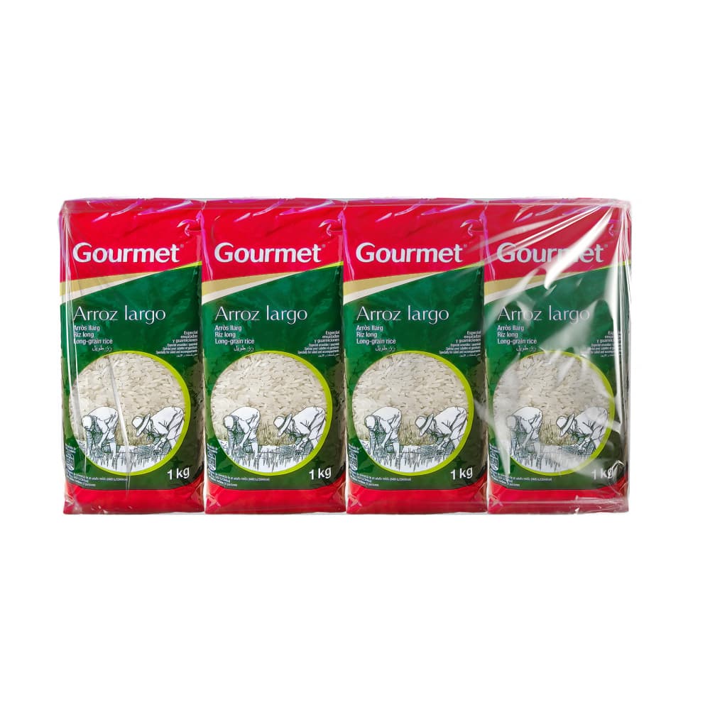 Arroz largo Gourmet (4 x 1 kg / 2.2 lb) - Imagen 1