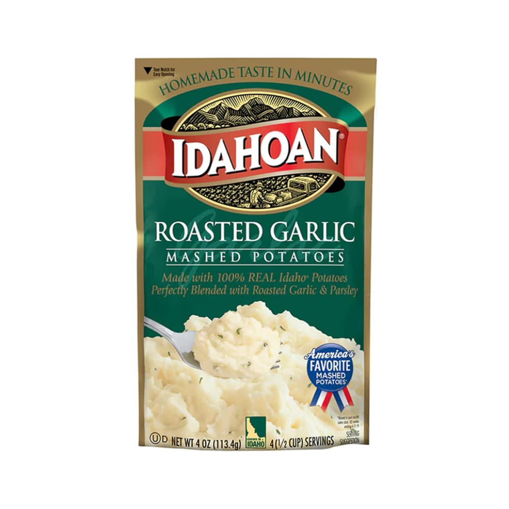 Puré de papas con ajo asado y perejil Idahoan (113.4 g / 4 oz) - Imagen 1