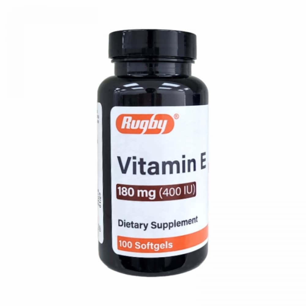 Vitamina E 180 mg/ 400 UI Rugby (100 cápsulas blandas) - Imagen 1