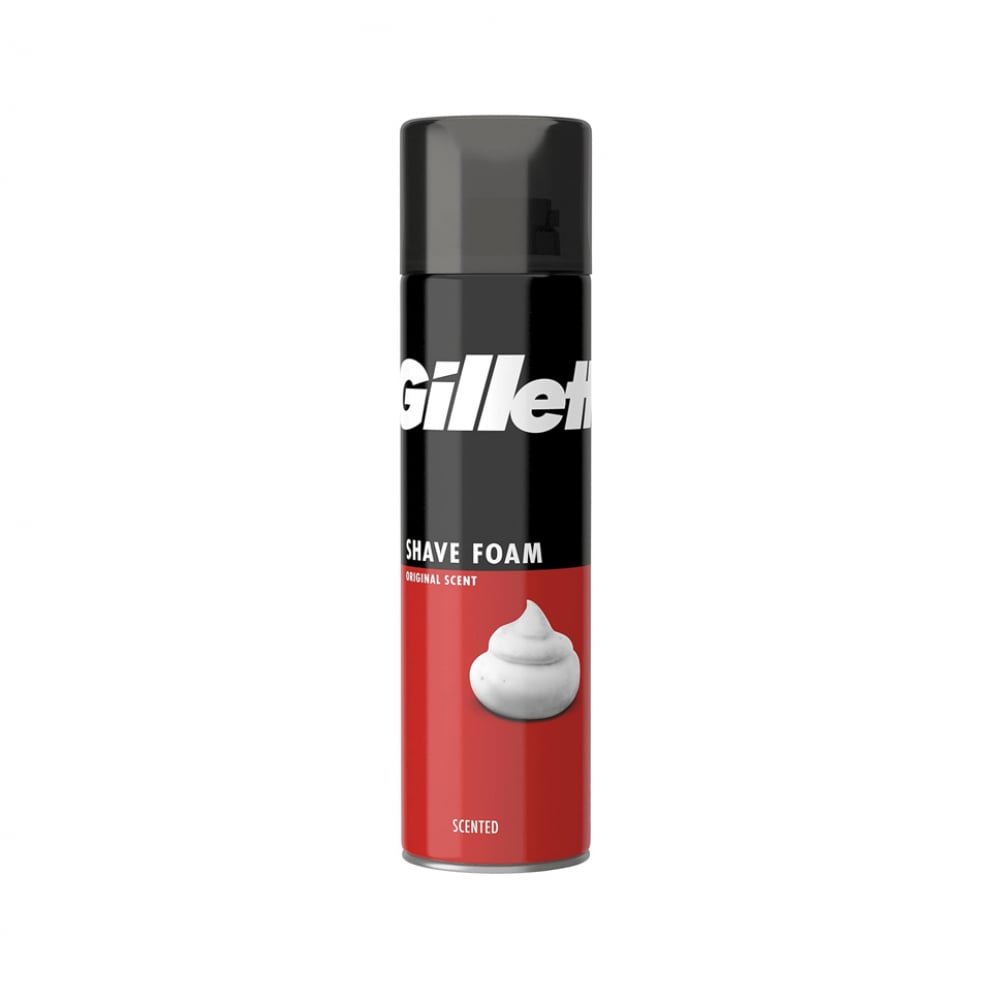 Espuma de afeitar clásica con fragancia original Gillette (200 ml) - Imagen 1