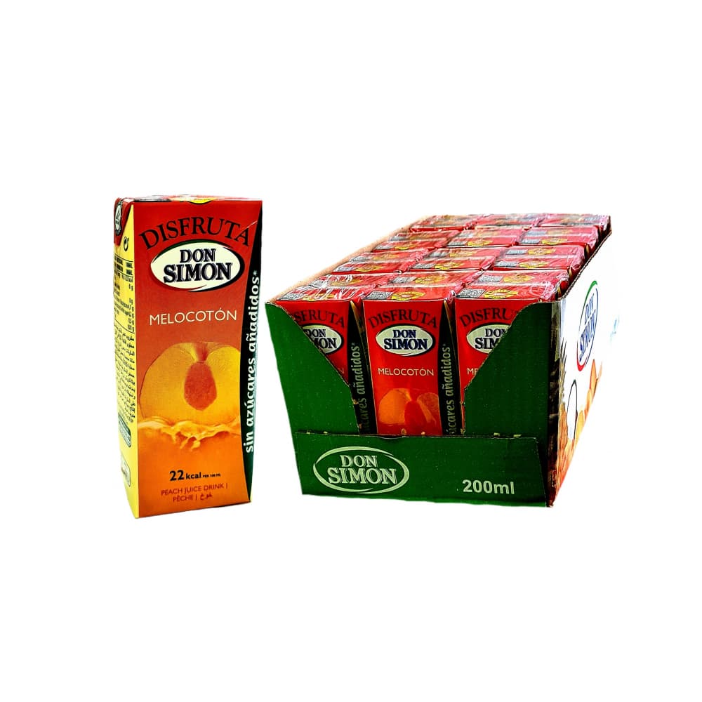 Caja de jugo de melocotón Don Simon (24 x 200 ml) - Imagen 1