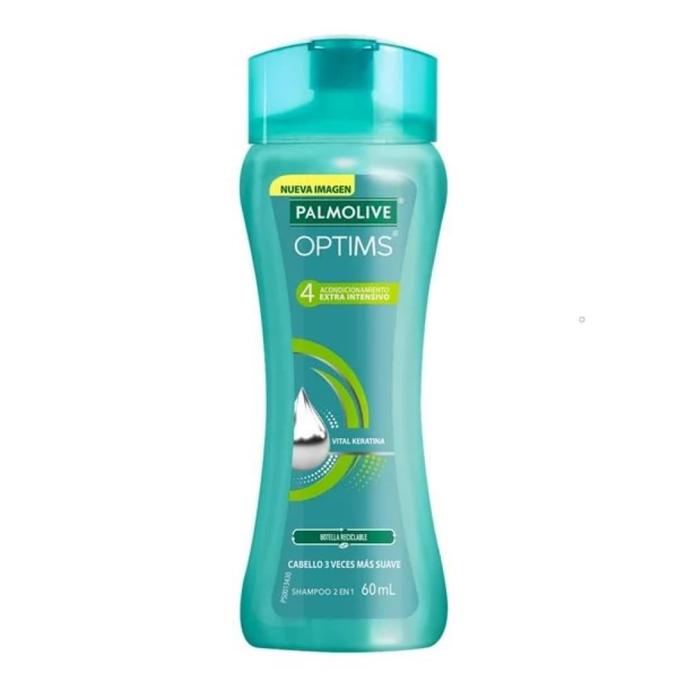 Champú 2 en 1 acondicionamiento extra intensivo Palmolive Optims (60 ml) - Imagen 1