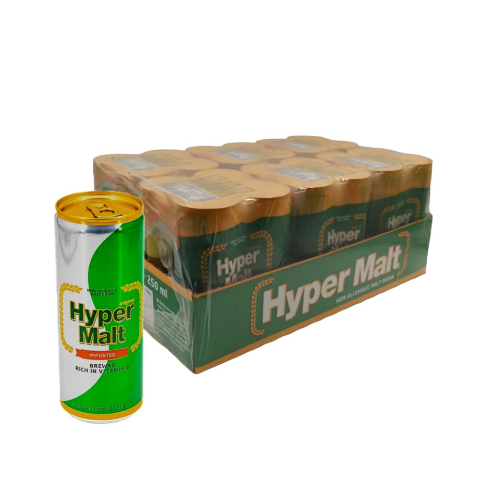 Malta sin alcohol Hyper Malt (24 x 250 ml) - Imagen 1