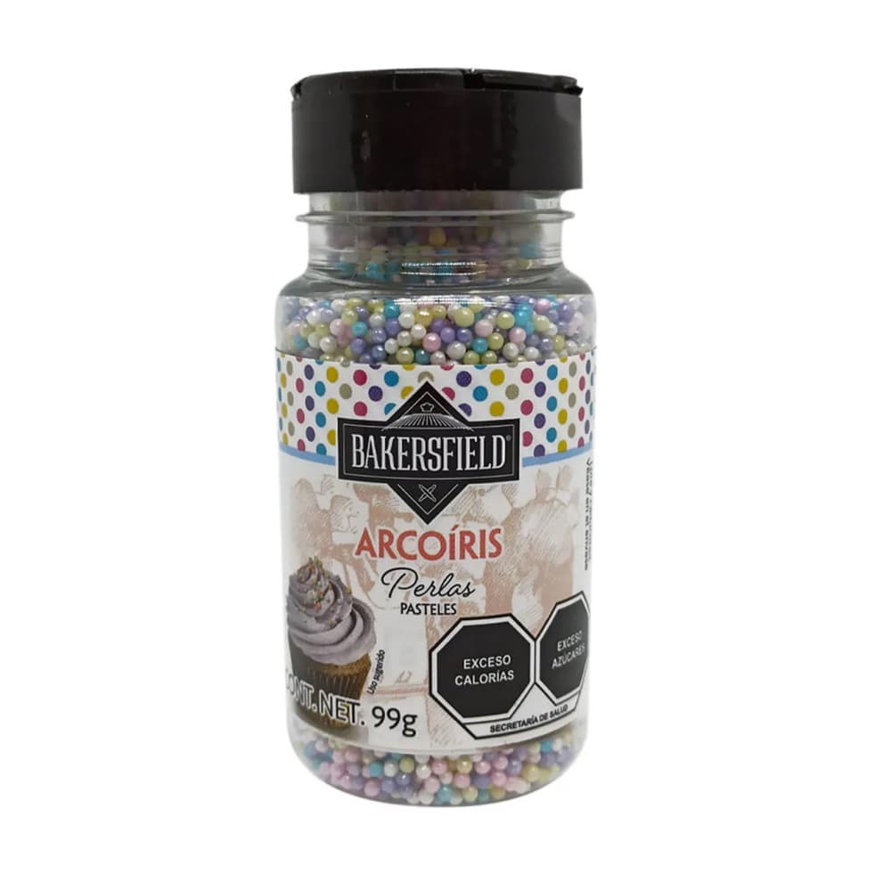 Perlas arcoíris para decorar postres Bakersfield (99 g / 3.5 oz) - Imagen 1