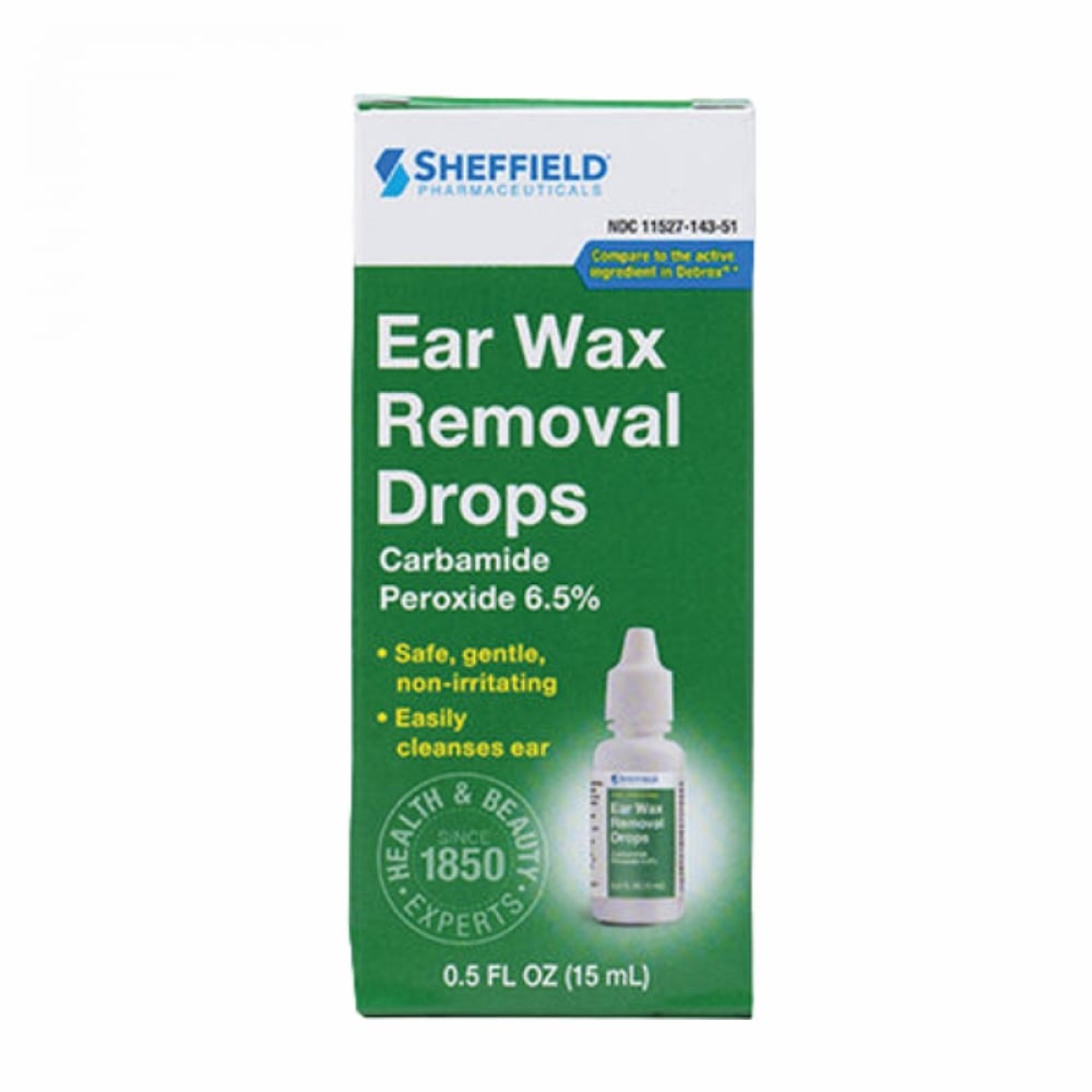 Gotas para eliminar la cera de los oídos. Peróxido de carbamida 6.5 % Sheffield Pharmaceuticals (15 ml) - Imagen 1