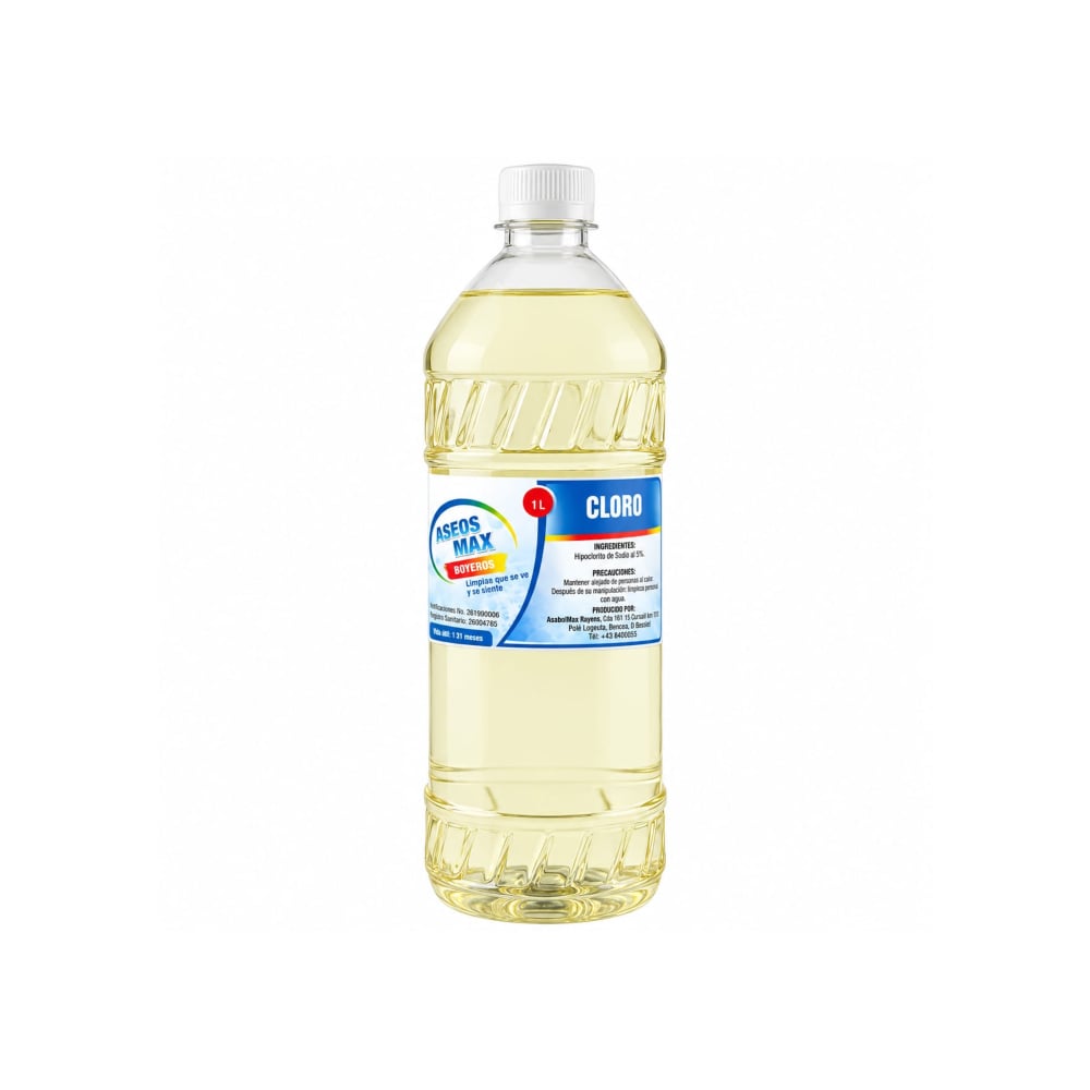 Cloro Aseos Max (1 L) - Imagen 1