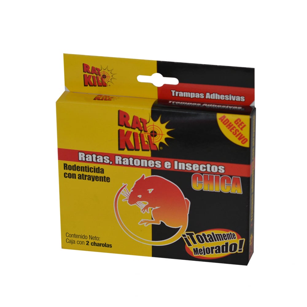 Trampas chicas de gel adhesivo para ratones e insectos Rat Kill (2 U) - Imagen 1