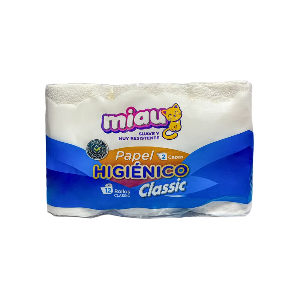 Papel higiénico 2 capas Miau (12 U) - Imagen 1