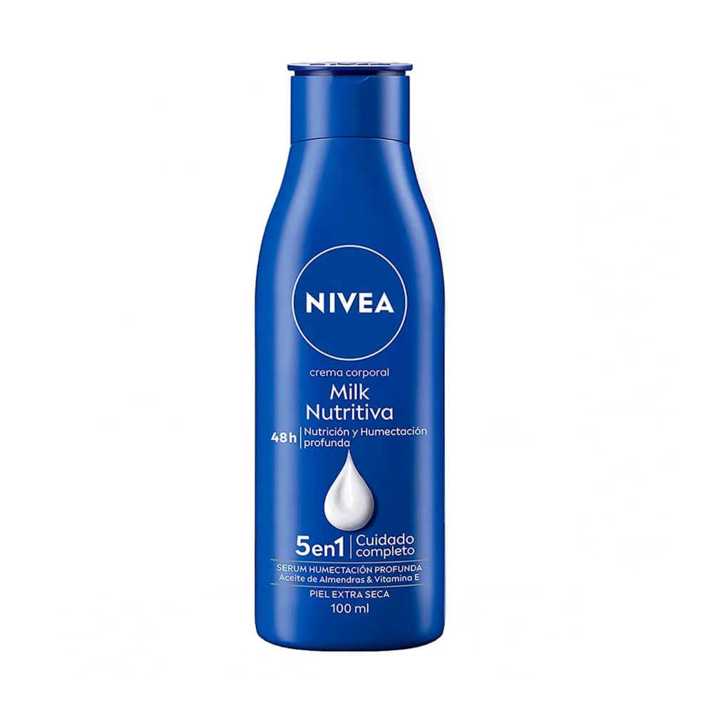 Crema corporal milk nutritiva Nivea (100 ml) - Imagen 1