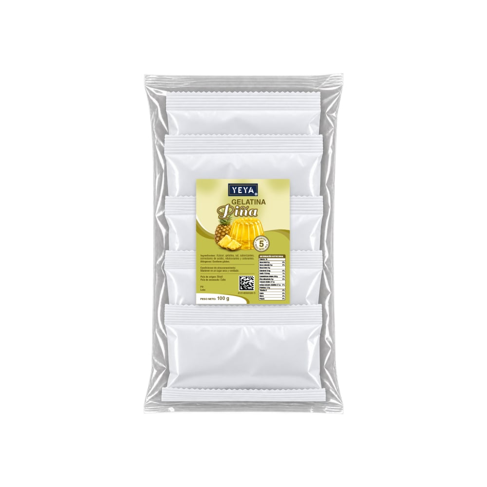 Gelatina sabor piña YEYA (100 g / 3.53 oz) - Imagen 1