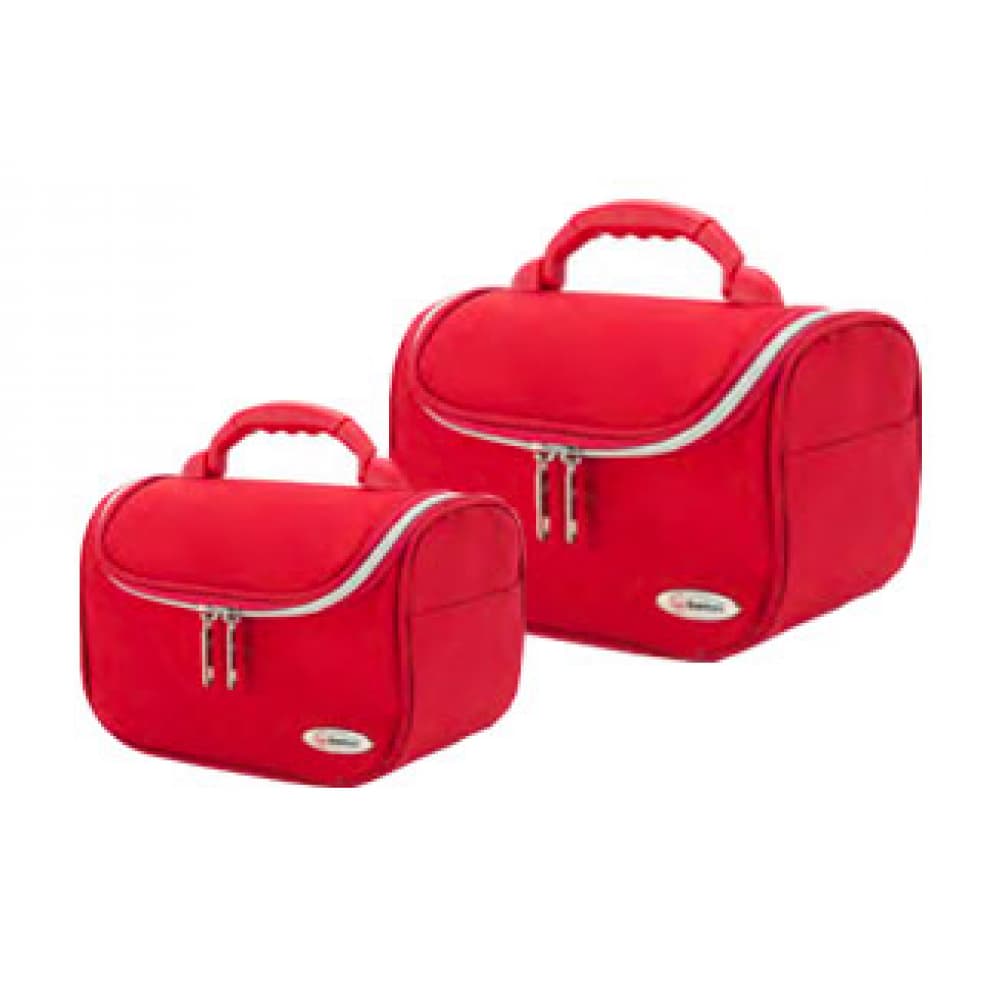 Juego de 2 neceseres rojos -maletines- para cosméticos Benzi 6162 - Imagen 1