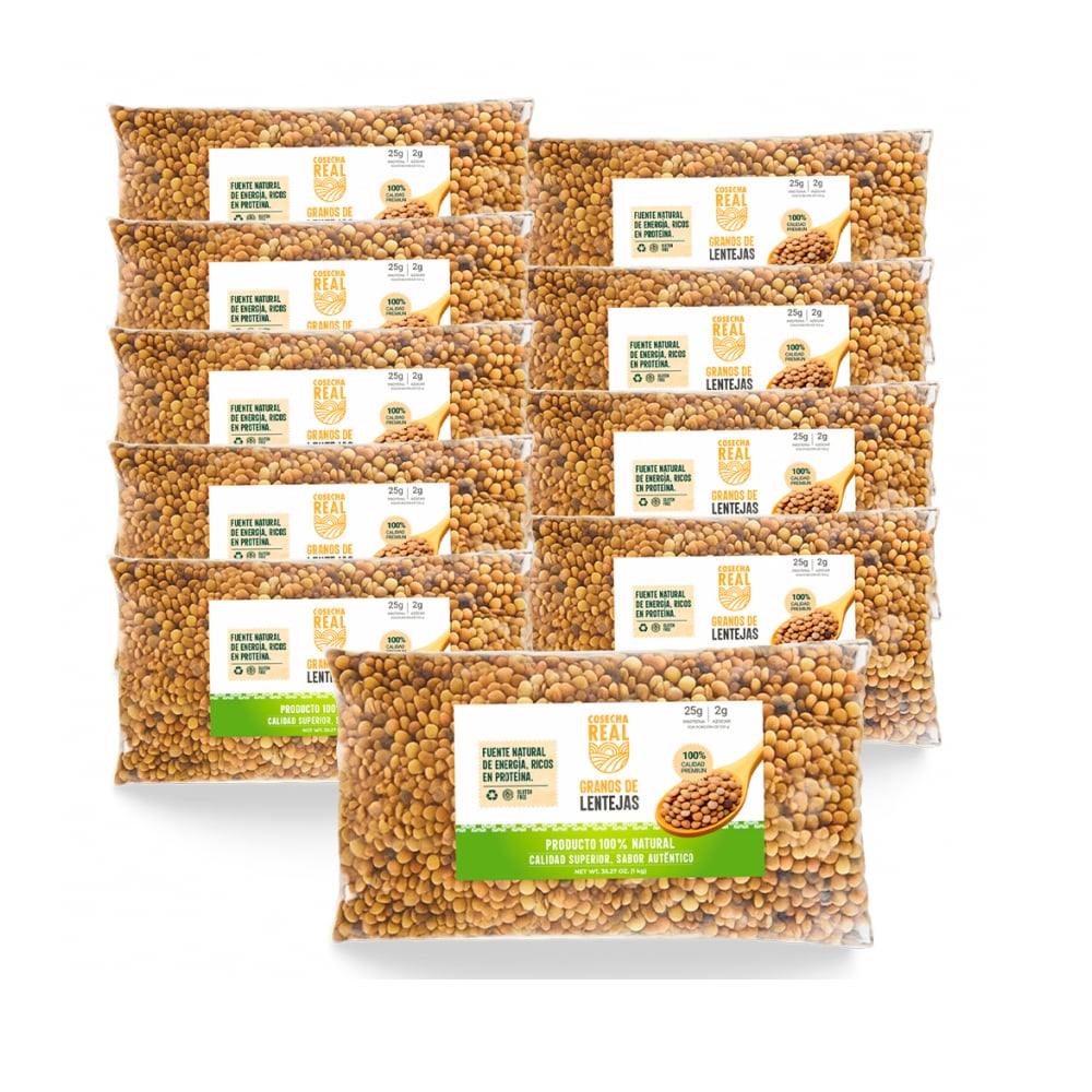 Lentejas Cosecha Real (10 x 1 kg / 2.2 lb) - Imagen 1