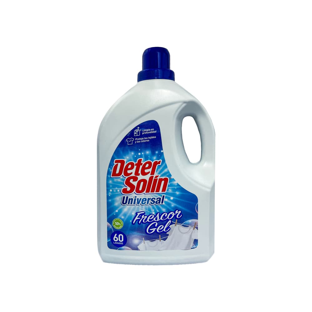 Detergente universal para ropa frescor gel Detersolín (3 L) - Imagen 1