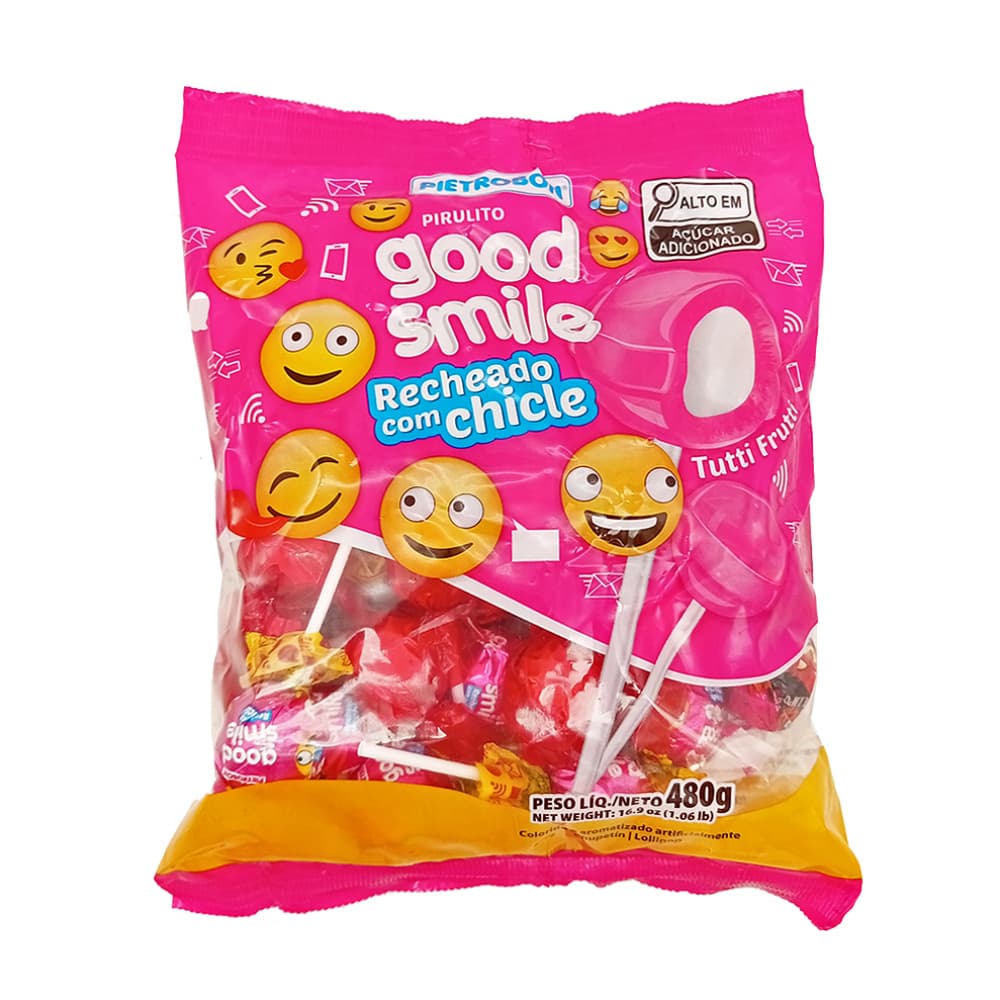 Chupa chupas rellenos sabor a tutti frutti Good Smile Pietrobon (480 g / 1.06 lb) - Imagen 1