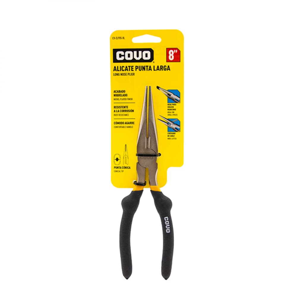 Alicate pinza tenaza garra de punta larga o fina 8'' - Imagen 1