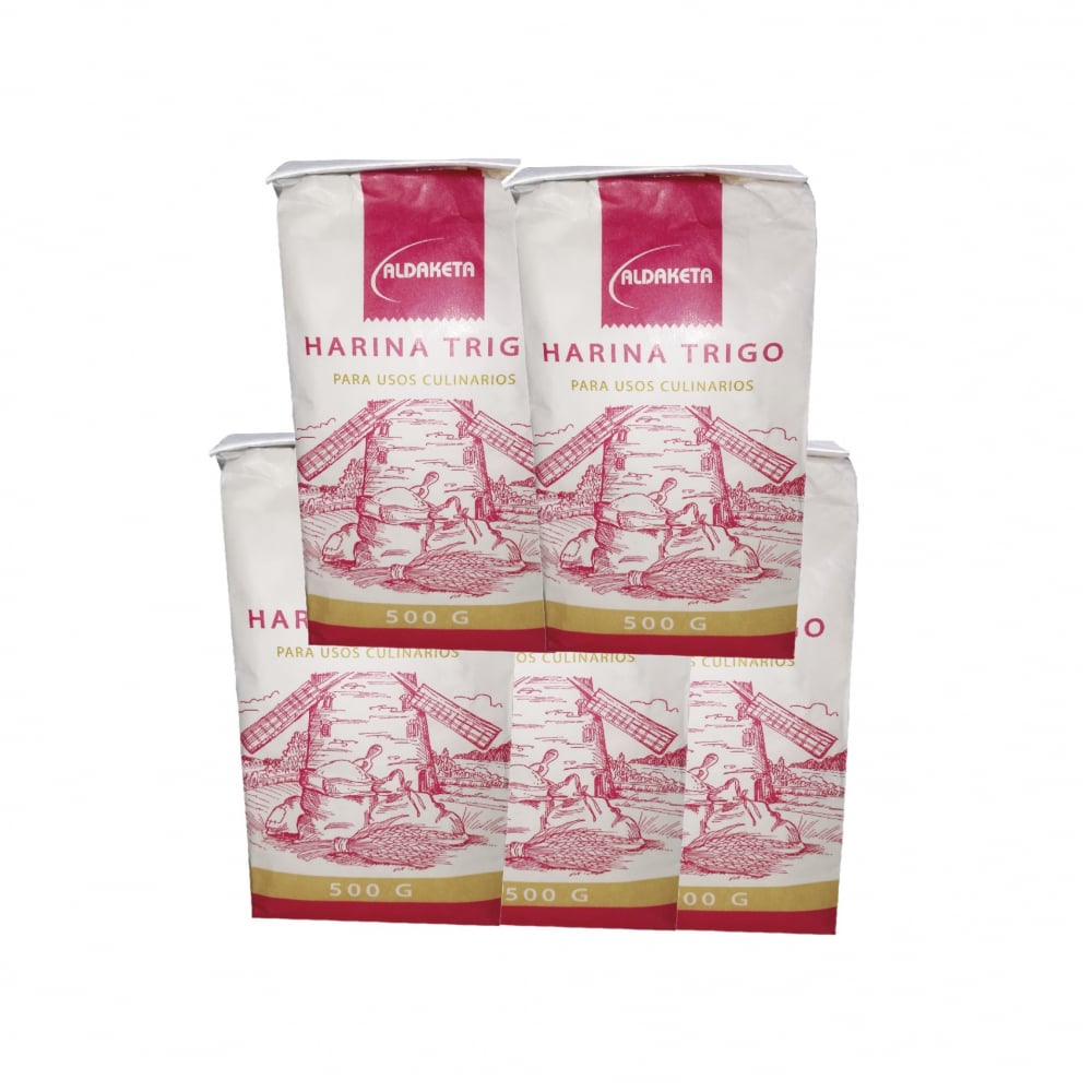 Harina de trigo (5 x 500 g / 1.1 lb) - Imagen 1
