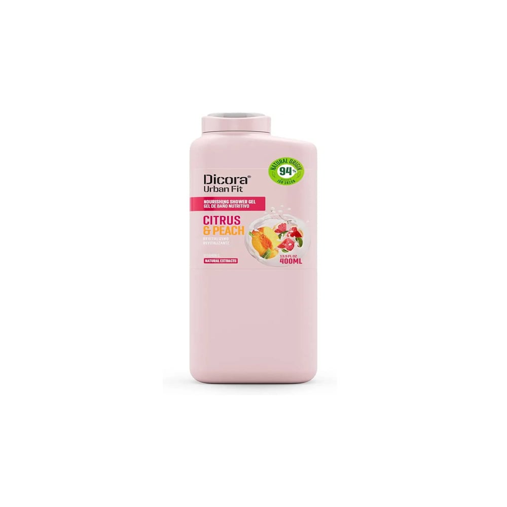 Gel de baño nutritivo con cítricos y melocotón Dicora (400 ml) - Imagen 1