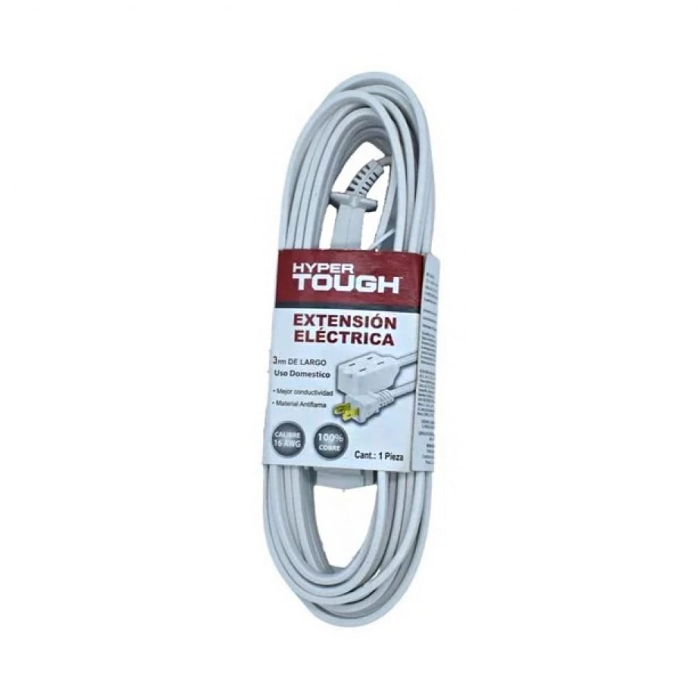 Extensión eléctrica de 3 m Hyper Tough - Imagen 1