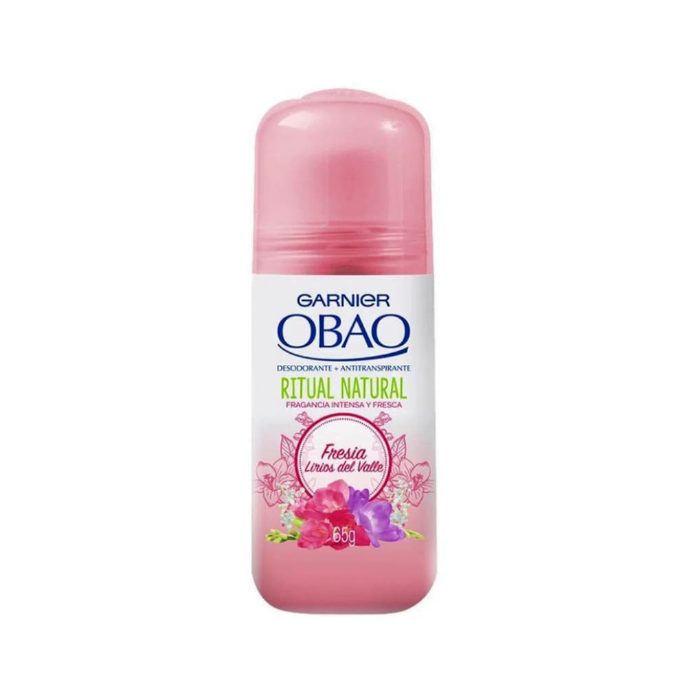 Desodorante antitranspirante fresia y lirios del valle Ritual Natural Obao Garnier (65 g / 2.29 oz) - Imagen 1