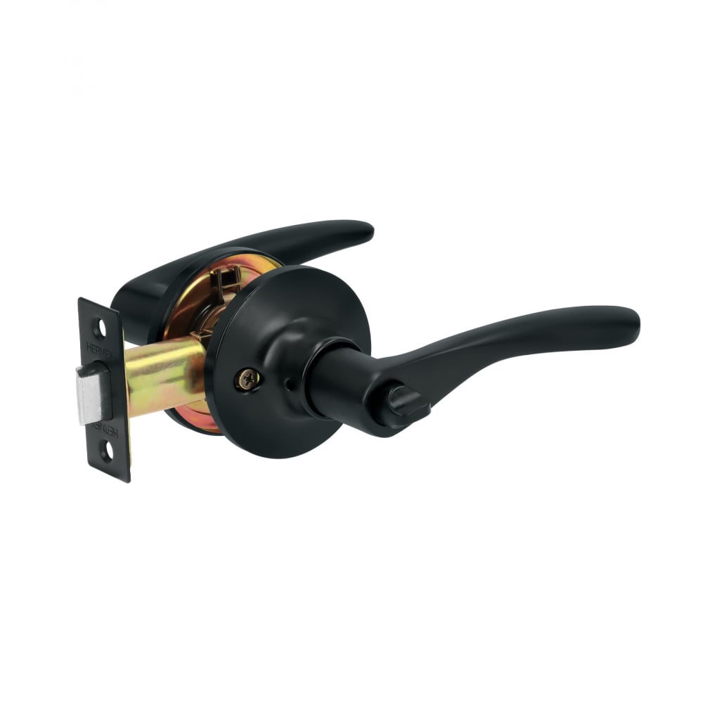 Cerradura de manija color negro Hermex CEMA-6BB - Imagen 1