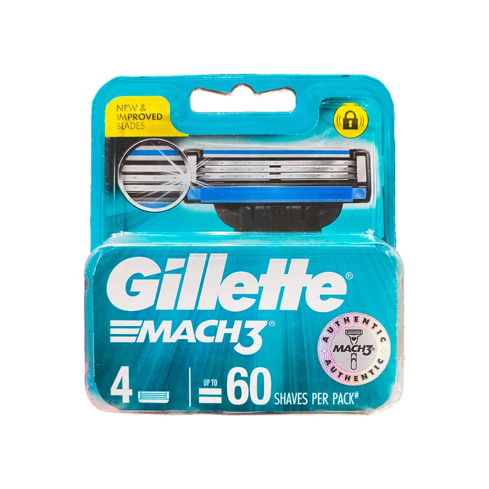 Repuestos Gillette Mach 3 (4 U) - Imagen 1