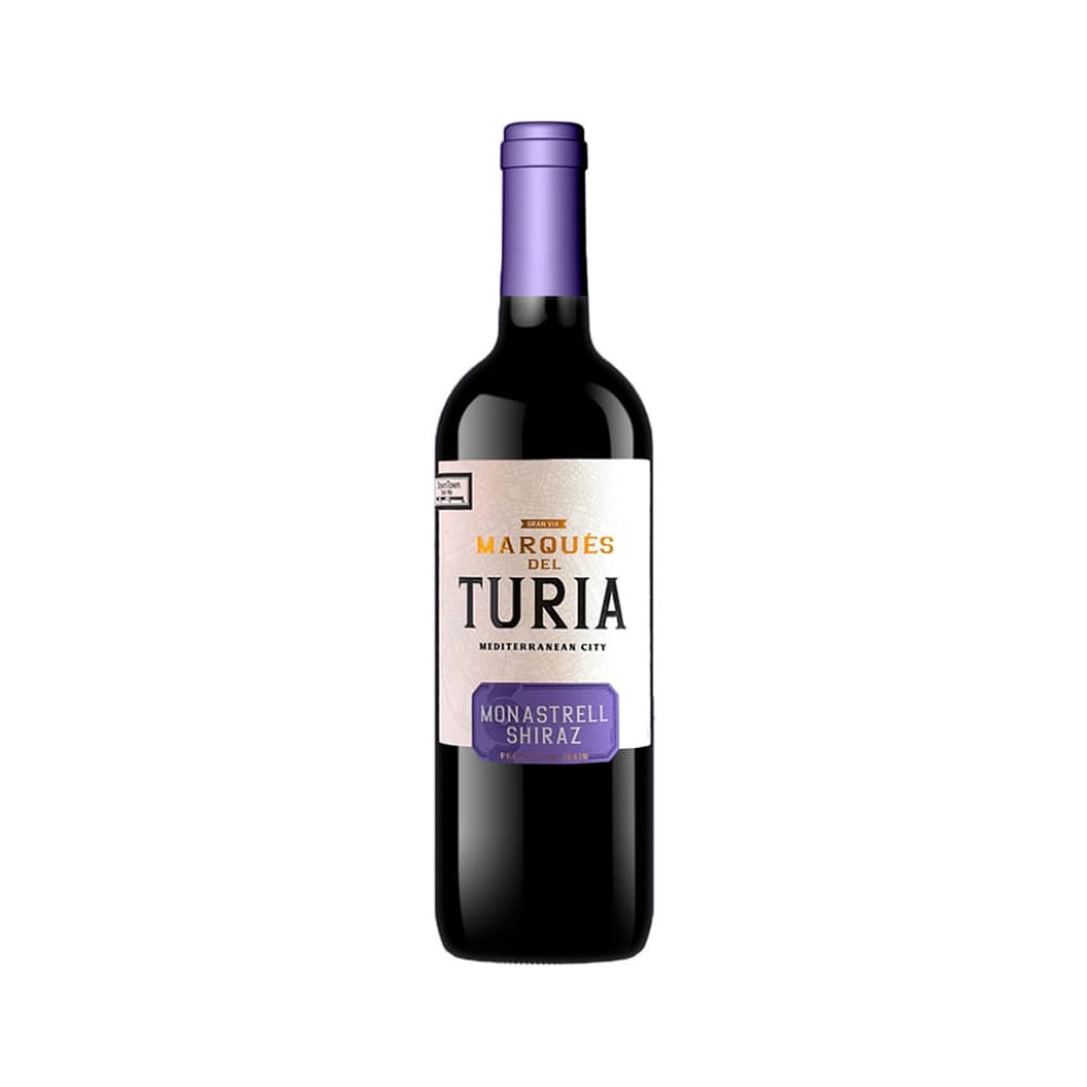 Vino tinto Monastrell Shiraz Marqués del Turia (750 ml) - Imagen 1