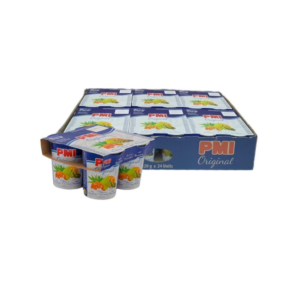 Yogurt sabor macedonia Pmi Original (24 x 120 g / 4.23 oz) - Imagen 1