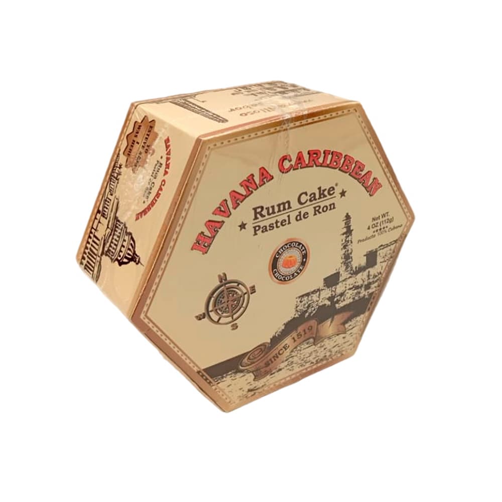 Pastel de ron sabor Chocolate Havana Caribbean (112 g / 4 oz) - Imagen 1