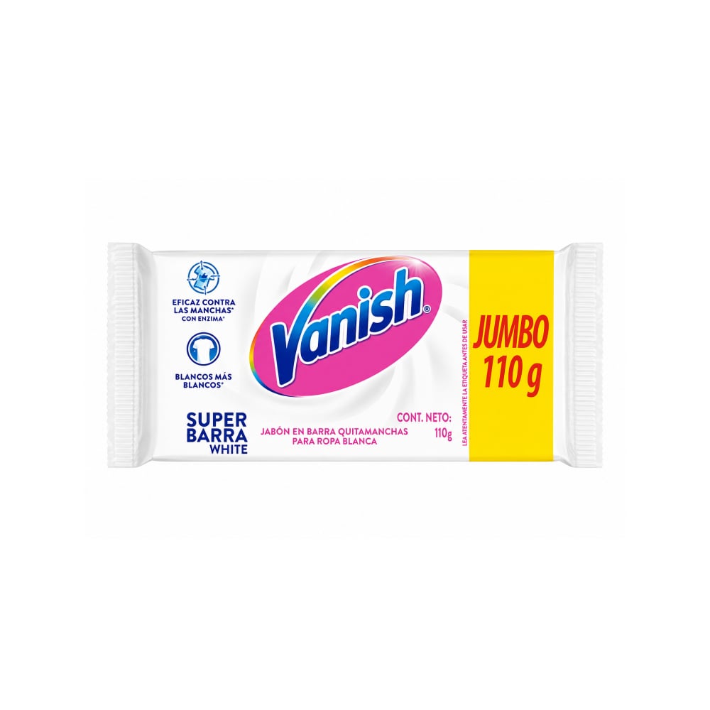 Jabón en barra quitamanchas para ropa blanca Vanish (110 g / 3.88 oz) - Imagen 1