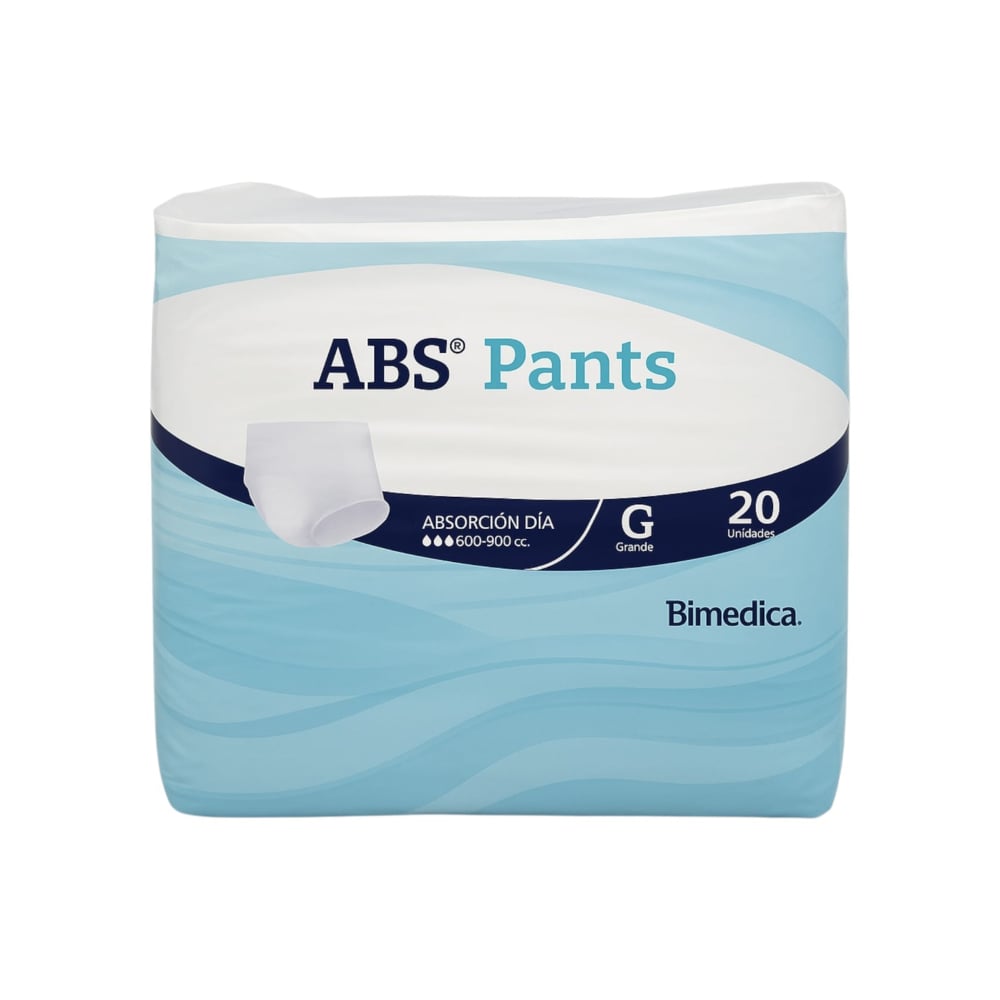 Pañales desechables para adultos talla G ABS PANTS (20 U) - Imagen 1