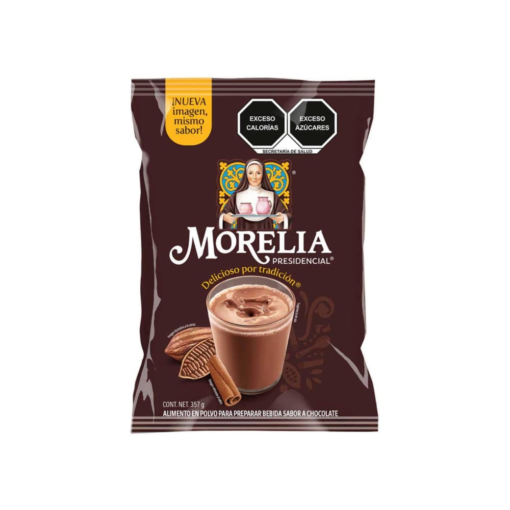 Alimento en polvo para preparar bebidas sabor a chocolate Morelia Presidencial (357 g / 12.59 oz) - Imagen 1