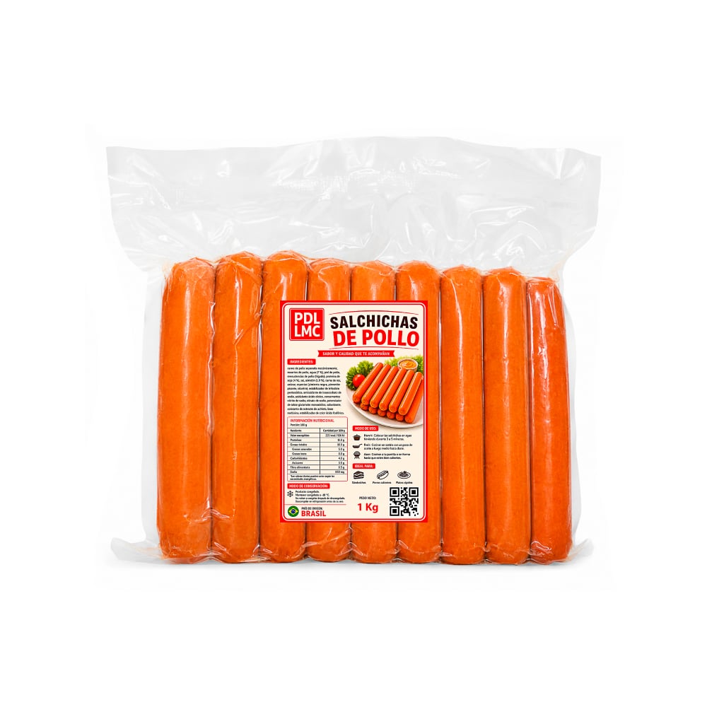 Salchichas de pollo PDL LMC (1 kg / 2.2 lb) - Imagen 1