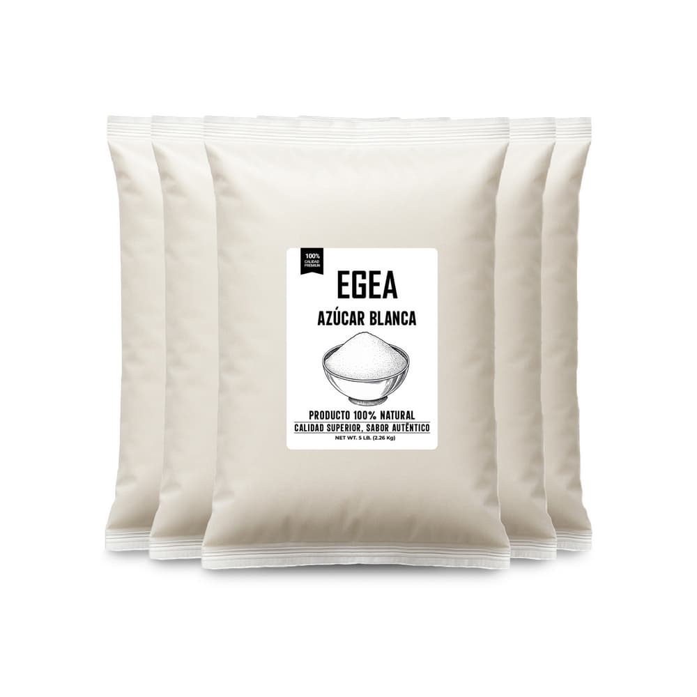 Azúcar blanca EGEA (5 x 2.26 kg / 5 lb) - Imagen 1